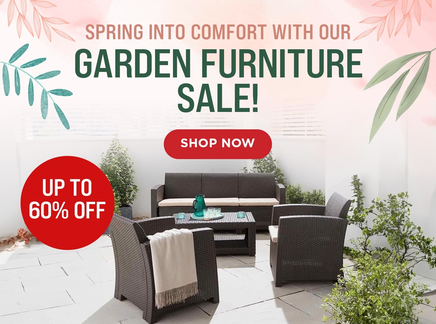 garden furniture sale save up to 60% off