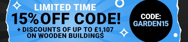 limit time 15% off code save up to 1107 on wooden buildings