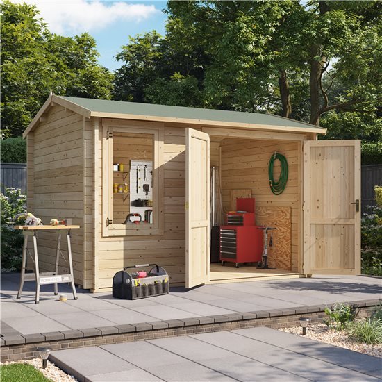 Technical Specifications - Traditional Workshop Log Cabin All Widths