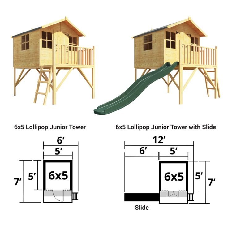 Lollipop Tower Playhouse diagram