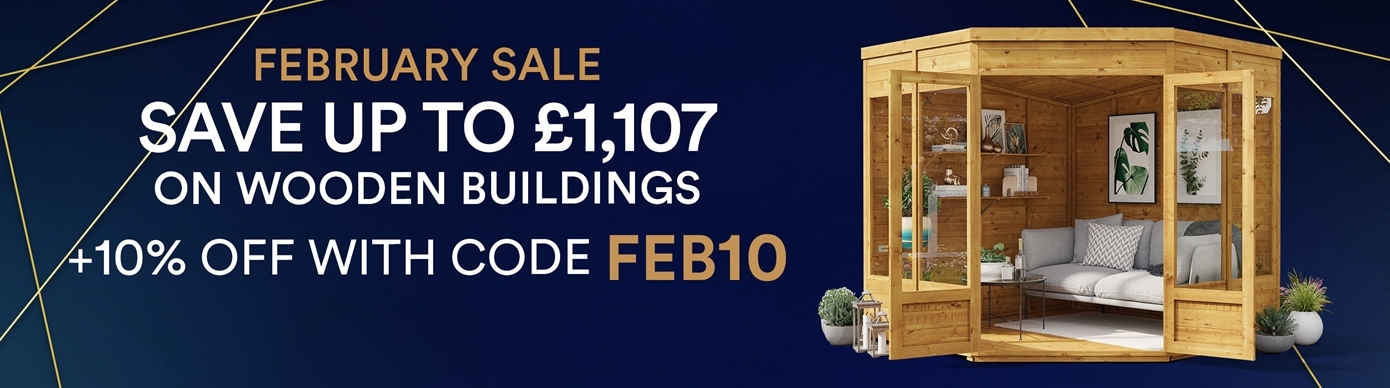february sale save up to 1107 on wooden buildings