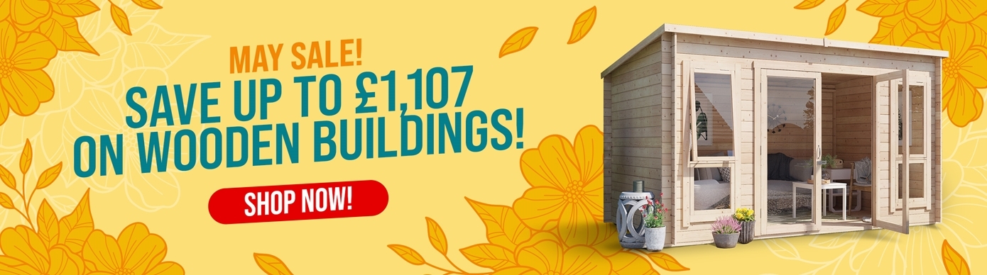 May sale! save up to 1107 on wooden buildings