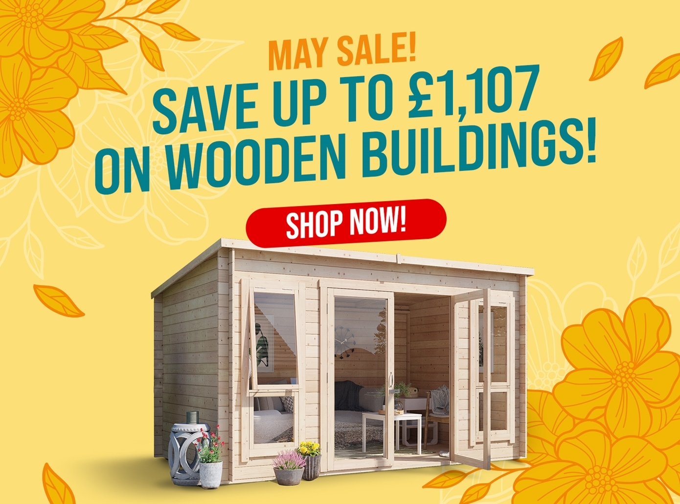 May sale! save up to 1107 on wooden buildings