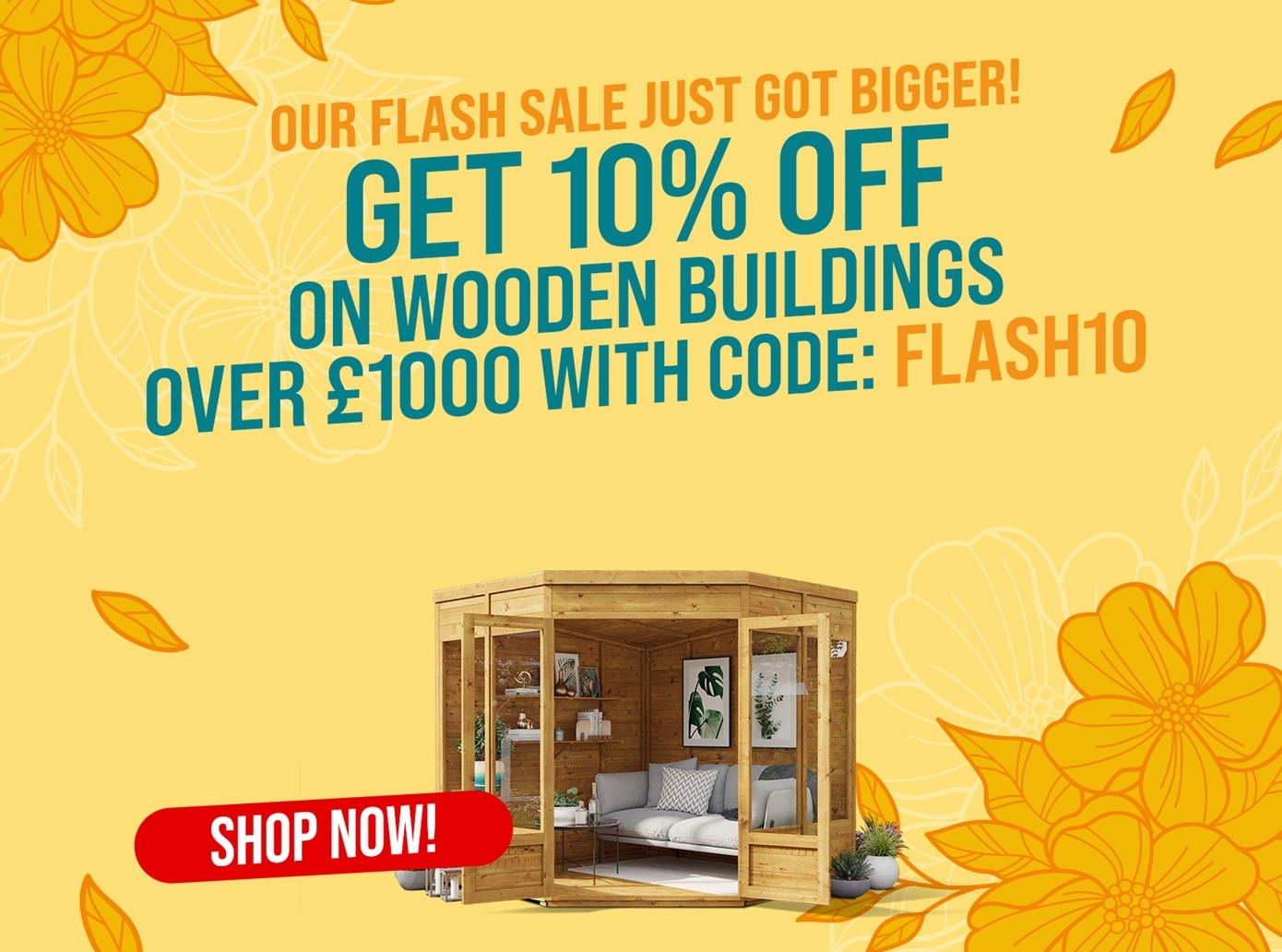 Flash sale! Save up to 50% on selected wooden buildings!