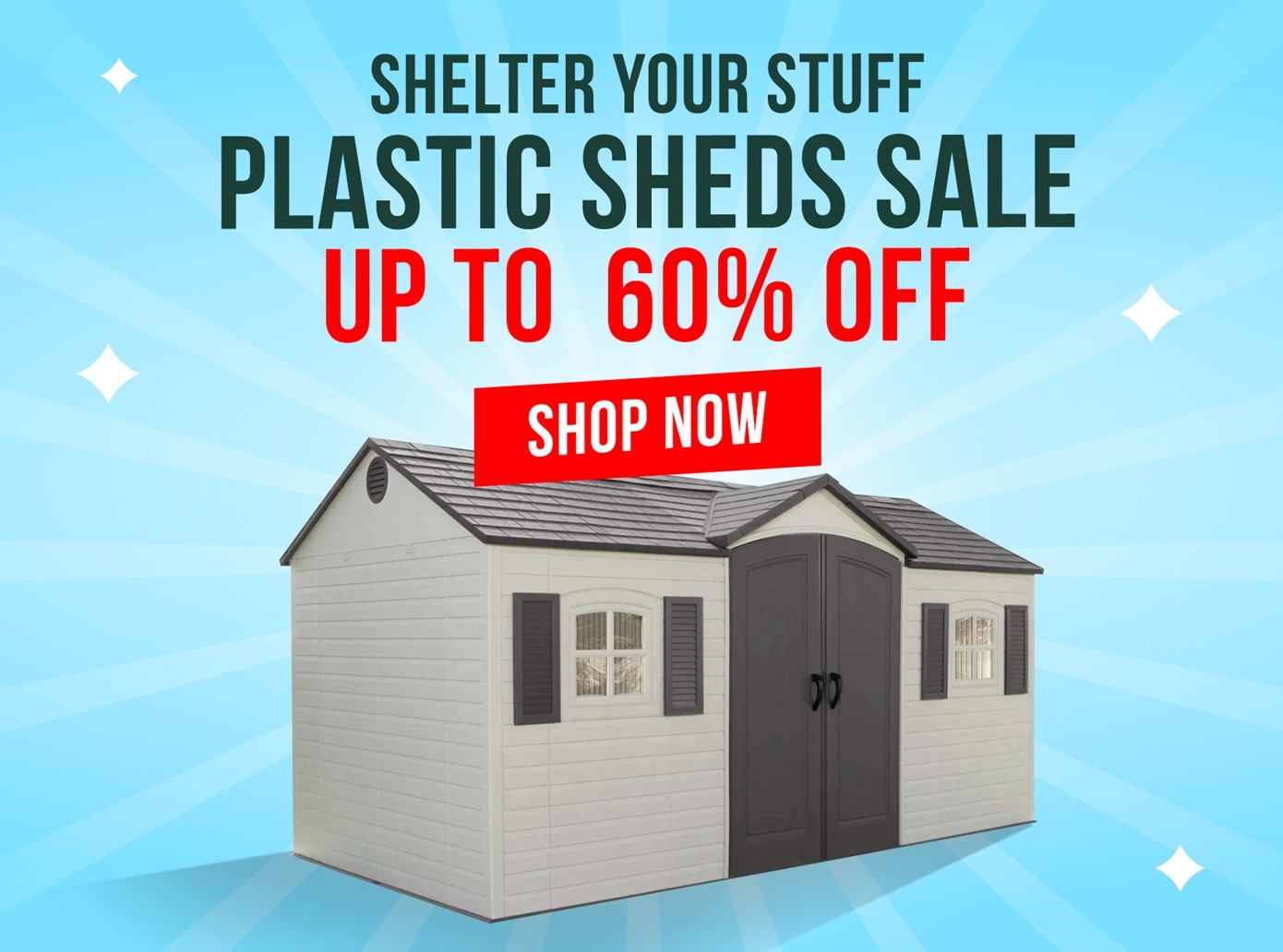 plastic sheds sale