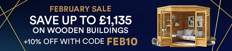 february sale save up to 1135 on wooden buildings