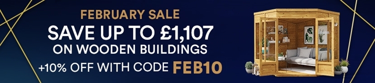 february sale save up to 1107 on wooden buildings