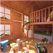 Two-storey playhouse interior