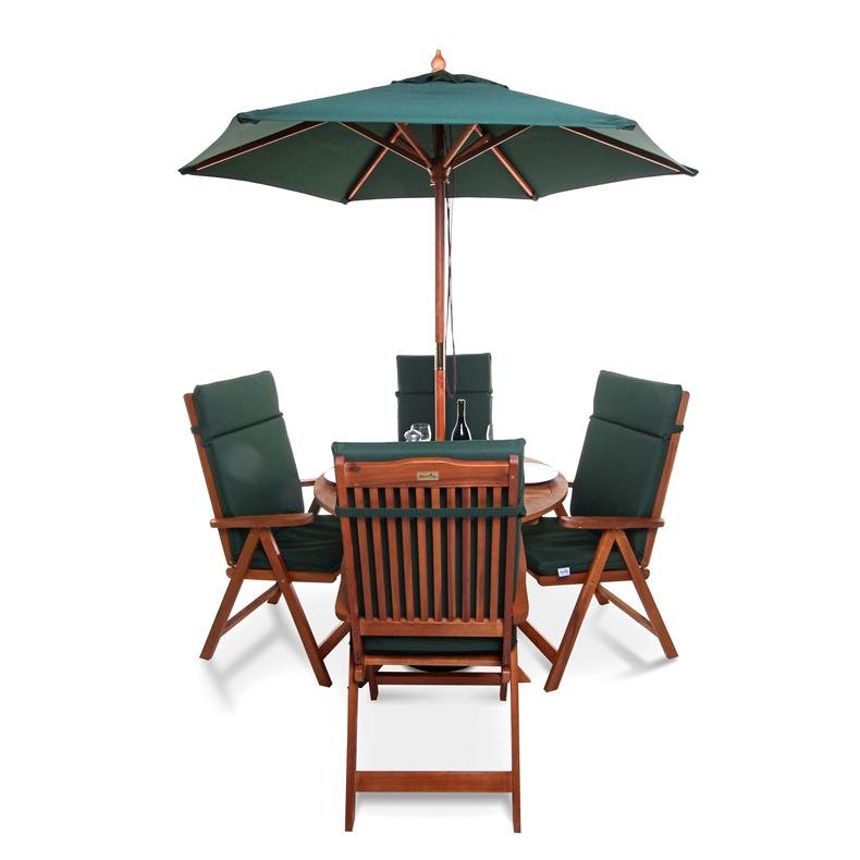 Windsor 1.0m Round Dining Set with 4 Recliner Chairs | BillyOh