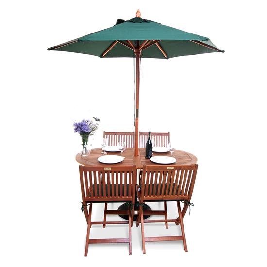 BillyOh Windsor Wooden 4 Seater Oval Outdoor Dining Set