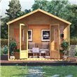 BillyOh Ivy Tongue and Groove Apex Summerhouse Doors open