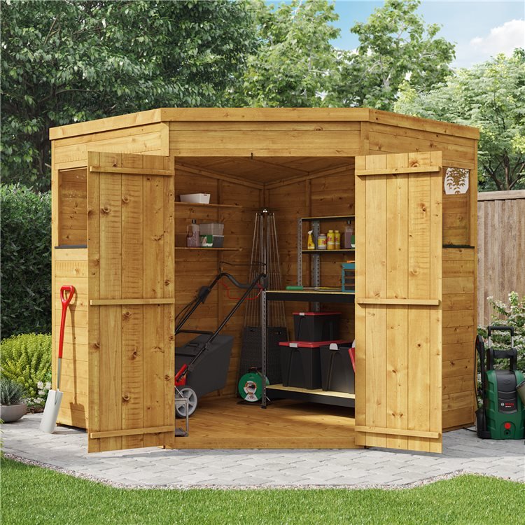 BillyOh Expert Tongue and Groove Corner Workshop Shed