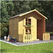 Peardrop extra playhouse with picket fence