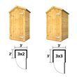 BillyOh Master Tall Store Tongue and Groove Shed door blueprint