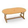 BillyOh Windsor 2.0m-2.8m Extending Oval Acacia Garden Dining Table 