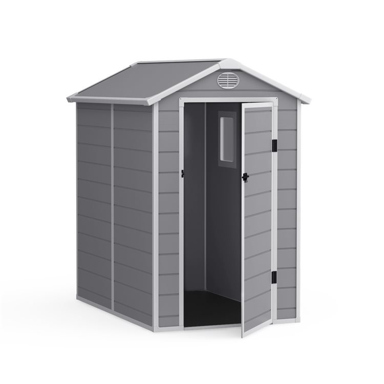 BillyOh Kingston Apex Plastic Shed Light Grey With Floor 