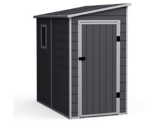 BillyOh Newport 6ftx4ft Lean To Plastic Shed Light Grey With Floor