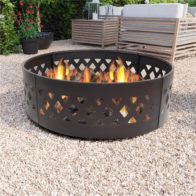 Billyoh Alaska Metal Campfire Fire Pit, How To Set Up A Fire Pit Ring