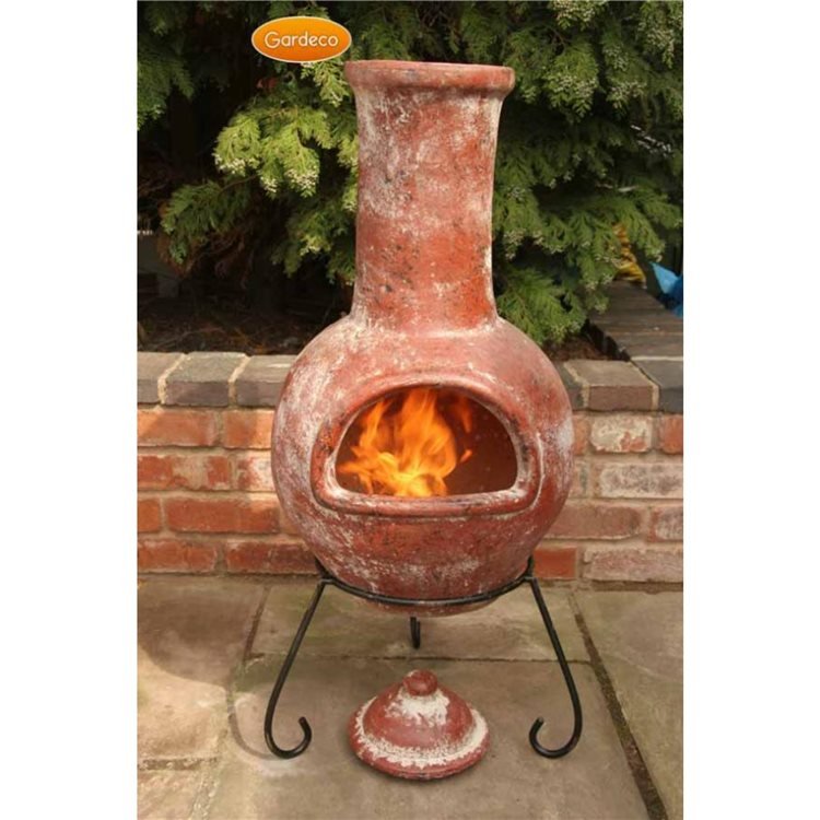 Gardeco Colima Large Red Mexican Chiminea