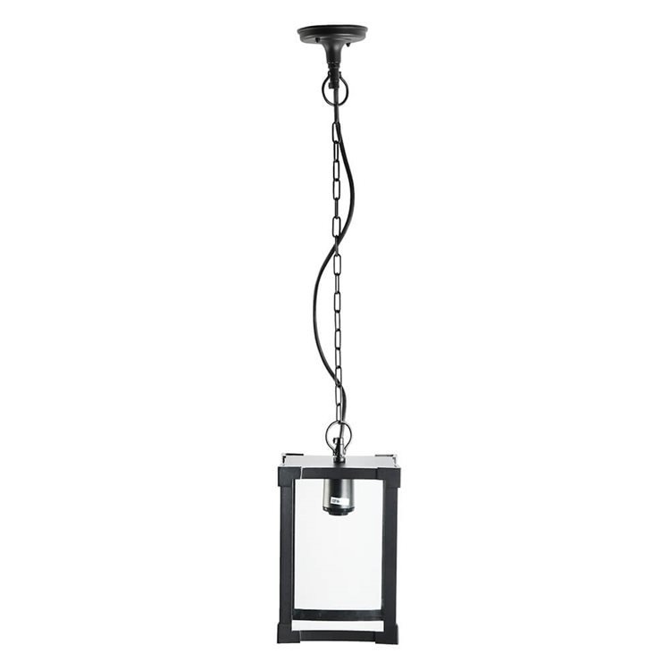 Biard Glass Outdoor Hanging Black Pendant Lamp