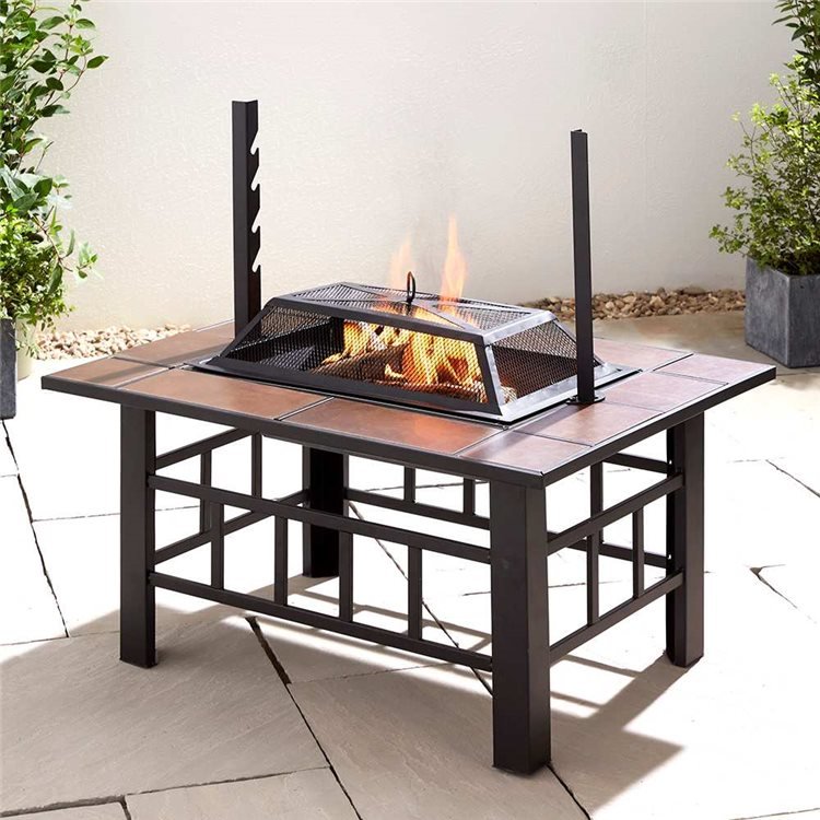 3 in 1 Fire Pit, BBQ Grill, & Ice Cooler