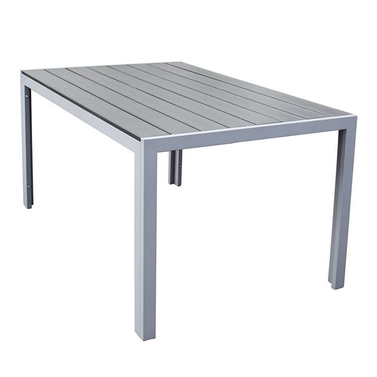 Malmö Outdoor Dining Table with Aluminium Frame in Grey