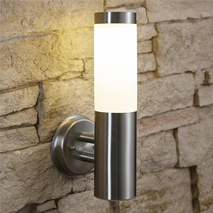 Biard Basford LED Stainless Steel Solar Wall Light