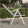 Adjustable Aluminium Folding Dining Chair in Black