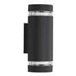 Biard Architect IP44 Round Up/Down Outdoor Wall Light - Black