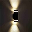 Biard Architect IP44 Round Up/Down Outdoor Wall Light - Black