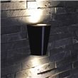 IP54 Round Up/Down Outdoor Wall Light - Black