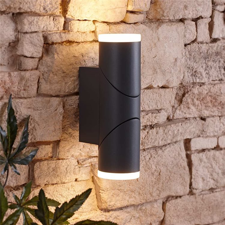 Biard Gettsdorf Outdoor Anthracite LED Adjustable Up/Down Wall Light
