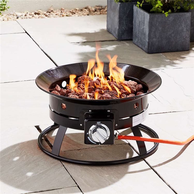 Billyoh Gas Fire Pit Bowl Pits, Portable Gas Fire Pit Bowl With Lava Rocks