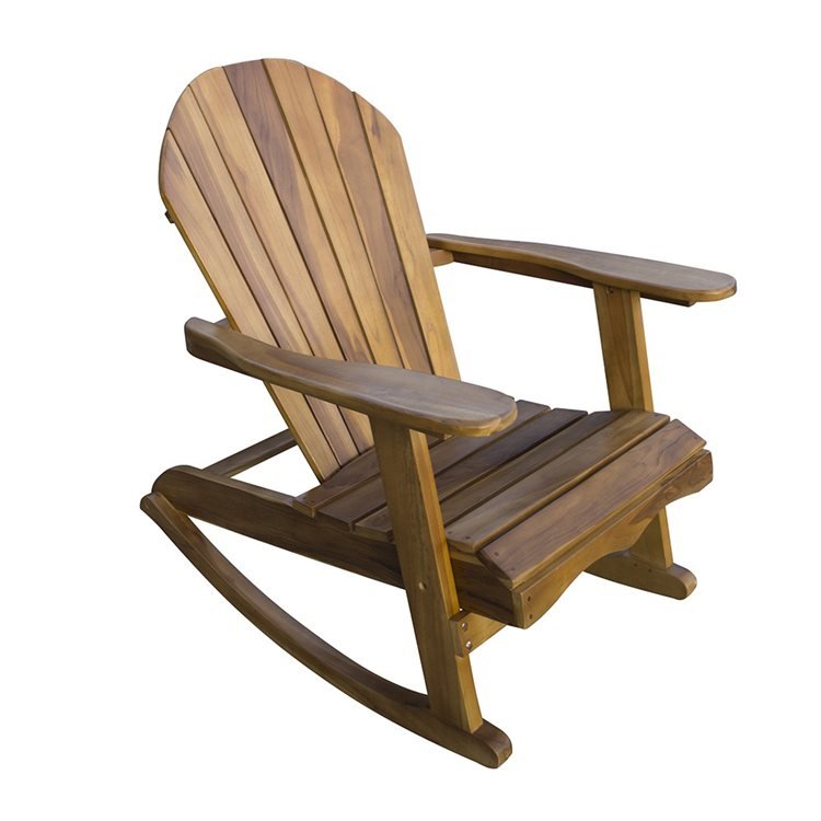 Lincombe Adirondack Teak Hardwood Garden Rocking Chair