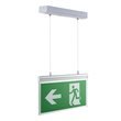 Biard LED Emergency Exit Double Side Edge Lit - Left/Right