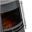 Cylinder Electric Stove Heater 2000W Black