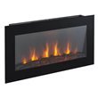 Wall Mounted Log Affect Fireplace 2000W - Flat Wide Screen & 7 Colour LED Flame 91cm