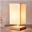 Square Bedside Table Lamp Grey Shade