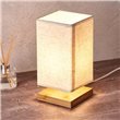 Square Bedside Table Lamp Grey Shade