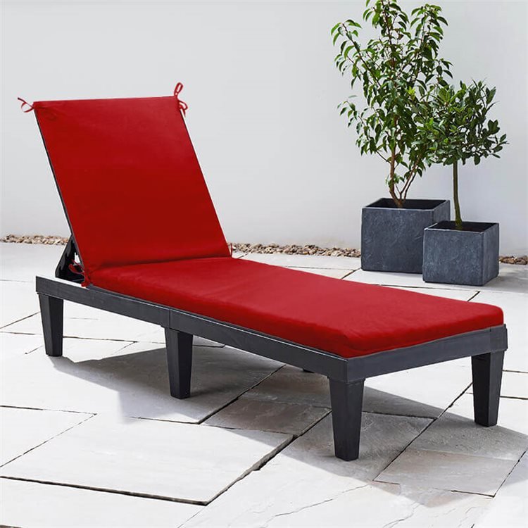 Sunlounger Cushion - Red