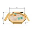 BillyOh Octagonal Wooden Sandpit With Lid