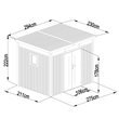 BillyOh Centro Pent Metal Shed